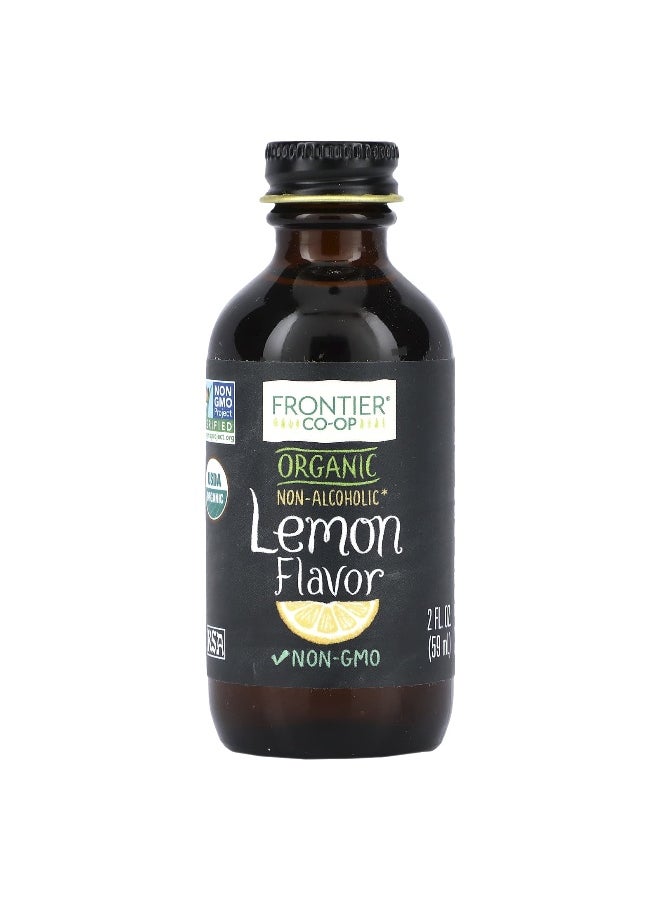 Frontier Co-op Frontier Co-op, Organic Lemon Flavor, Non-Alcoholic, 2 fl oz (59 ml)  - Image 1