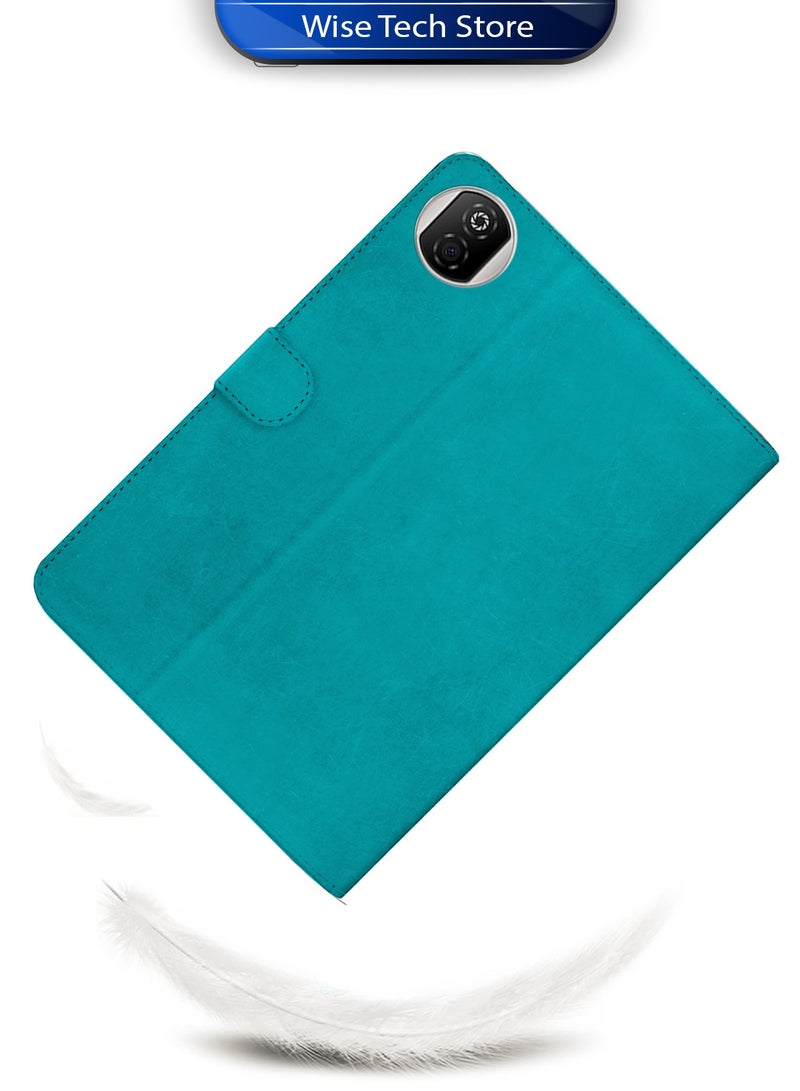 Wtech Honor Pad X7 2025 (8.7 inches) WTech PU Leather Magnetic Closure Flip Case Cover (TCFPSR) - Sea Green - Image 2