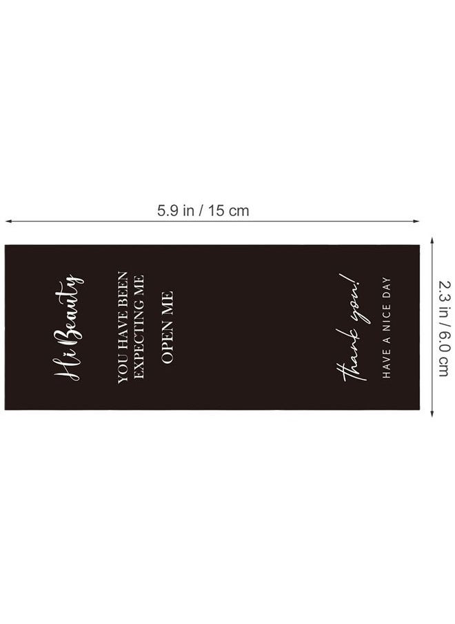 Generic 50 Pieces Rectangle Decorative Labels, Minimalist Art Pattern Box Seal Stickers Package Label, Decorative Sealing Decal For Jewelry Gift Packaging Customer Mailer Box Retail Bag  - Image 2