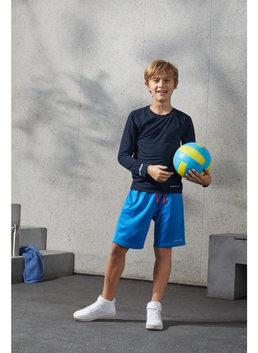 Tchibo Kids Boy Sportswear Fit Long Sleeve Performance Top, Navy  - Image 1