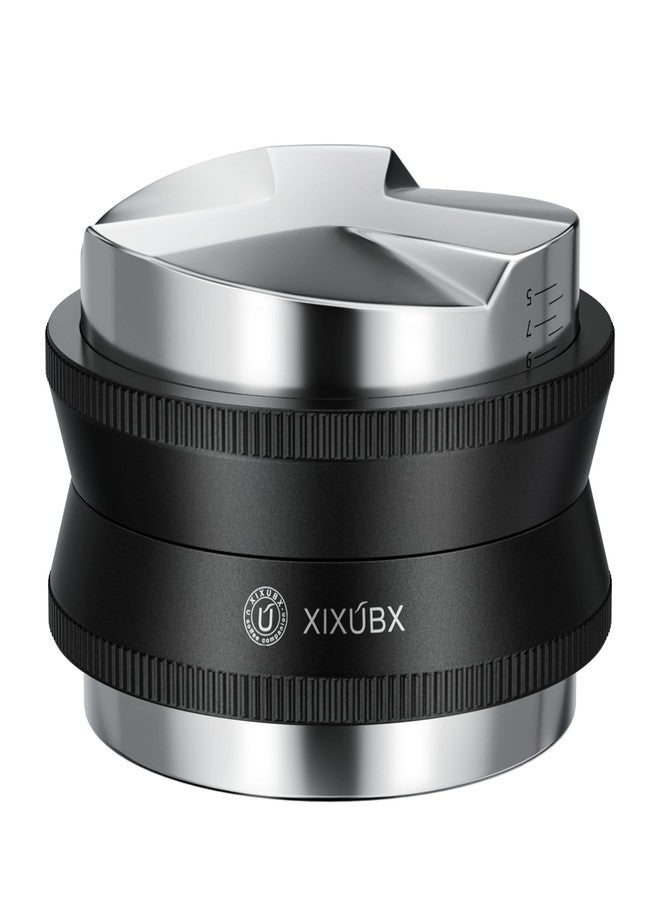 XIXUBX 58mm Espresso Tamper, Coffee Distributor and Tamper 304 Stainless Steel, Adjustable Depth Distribution Tool Professional Espresso Leveler Barista Tools Fits 58mm Portafilter - Image 1