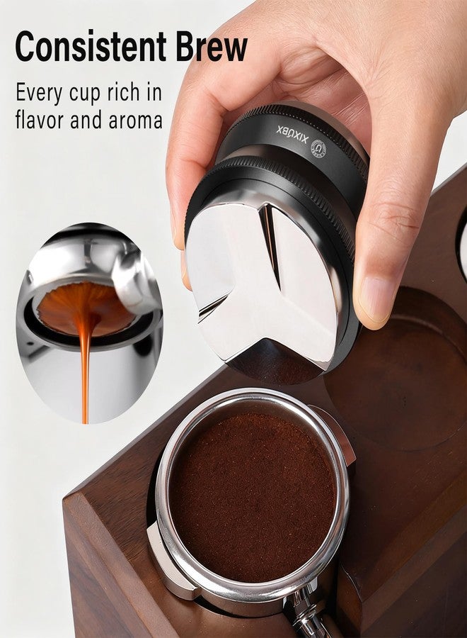 XIXUBX 58mm Espresso Tamper, Coffee Distributor and Tamper 304 Stainless Steel, Adjustable Depth Distribution Tool Professional Espresso Leveler Barista Tools Fits 58mm Portafilter - Image 3