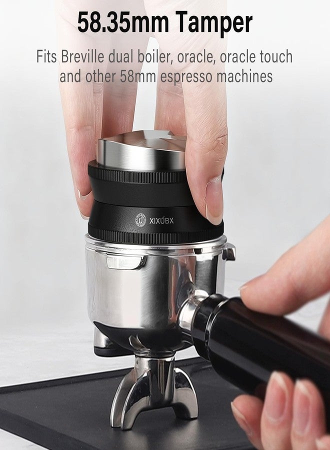 XIXUBX 58mm Espresso Tamper, Coffee Distributor and Tamper 304 Stainless Steel, Adjustable Depth Distribution Tool Professional Espresso Leveler Barista Tools Fits 58mm Portafilter - Image 4
