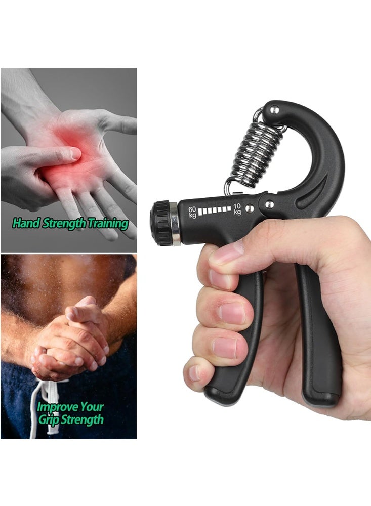 Adjustable Hand Grip Strength Trainer 10–60KG | Forearm & Finger Exerciser | Hand Strengthener for Gym Training, Sports Performance & Rehabilitation - Image 2