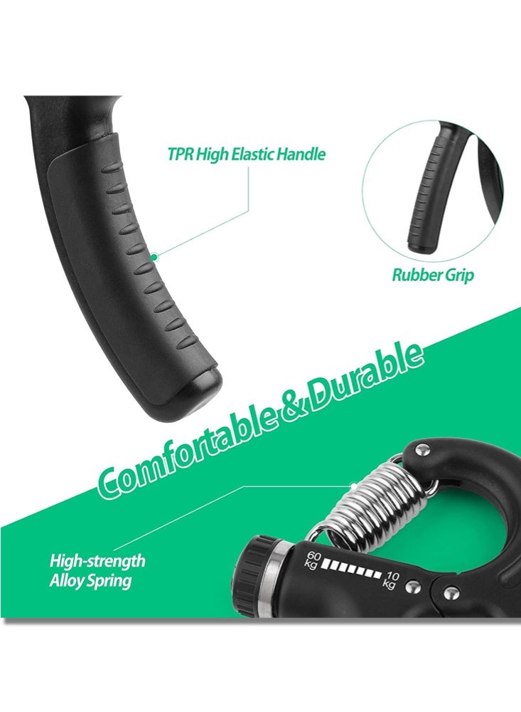 Adjustable Hand Grip Strength Trainer 10–60KG | Forearm & Finger Exerciser | Hand Strengthener for Gym Training, Sports Performance & Rehabilitation - Image 5