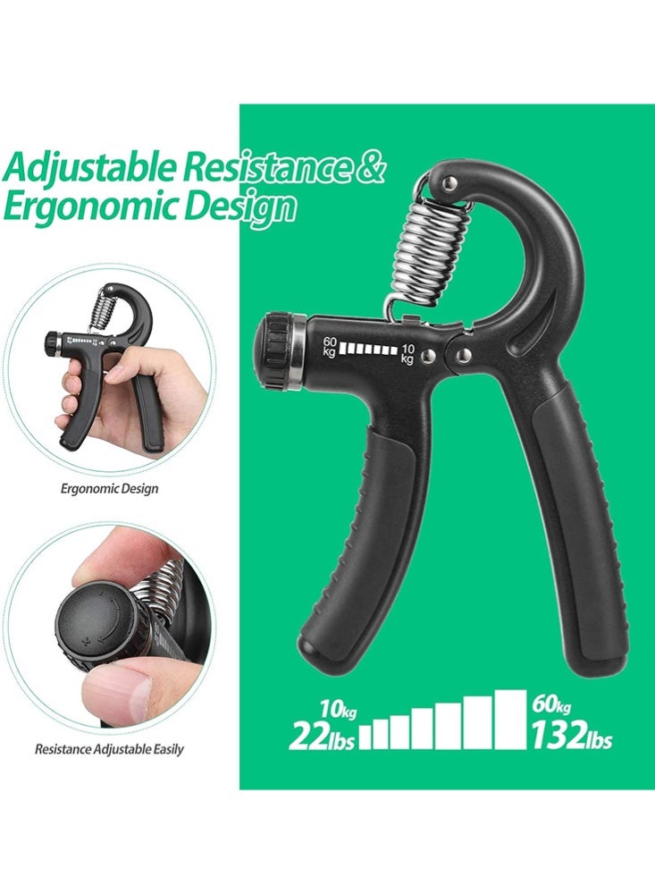 Adjustable Hand Grip Strength Trainer 10–60KG | Forearm & Finger Exerciser | Hand Strengthener for Gym Training, Sports Performance & Rehabilitation - Image 4