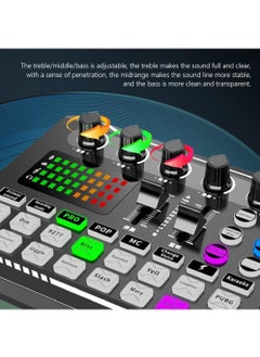 Arabest F998 Sound Card with 16 Sound Effects Audio Recording Sound Mixer Audio Mixing Console Amplifier for Phone PC  - Image 4