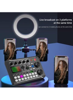 Arabest F998 Sound Card with 16 Sound Effects Audio Recording Sound Mixer Audio Mixing Console Amplifier for Phone PC  - Image 3