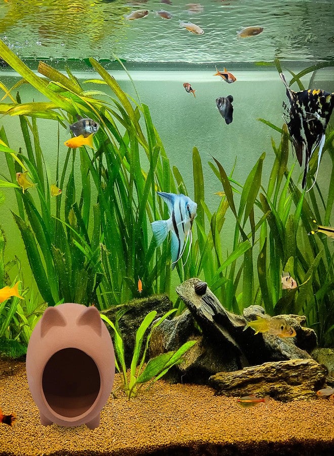 PENCK Pleco Shrimp Breeding Cave Betta Fish Tank Accessories Cute Ceramic Fish Tank Ornament Fish Hideout for Aquarium Decoration - Image 4