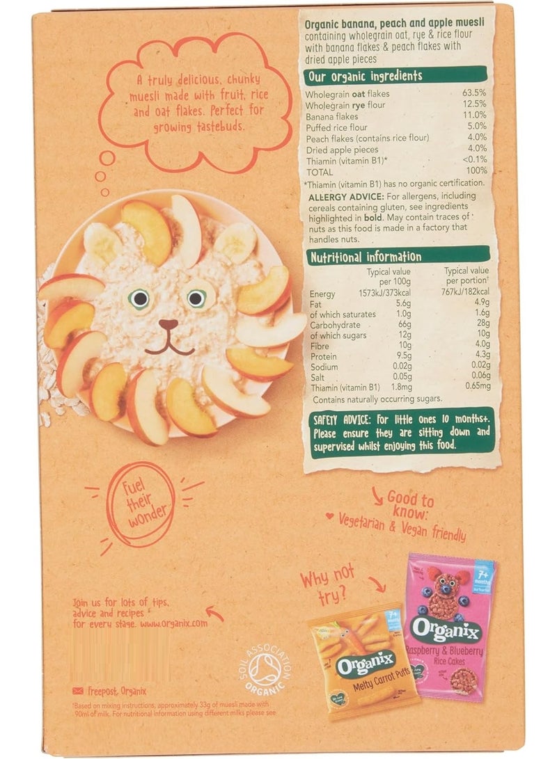 Organix Banana Peach & Apple Organic Baby Muesli 10+ Months 200 G - Image 2