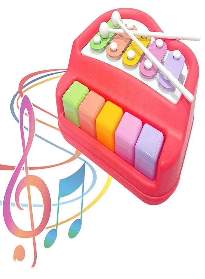 Shivaaro 2-in-1 Xylophone and Piano Toy with Colorful Keys for Toddlers and Kids - Educational Musical Instrument - Image 2