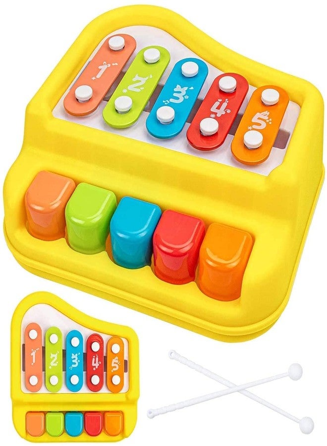 Shivaaro 2-in-1 Xylophone and Piano Toy with Colorful Keys for Toddlers and Kids - Educational Musical Instrument - Image 1