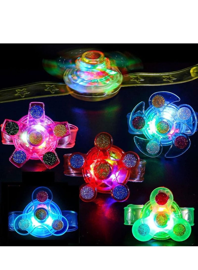 كول بيبي بارد 25 حزمة الصمام الخفيفة فوق الصورة سبينر سوار حزب 4-88-12 سنة الأطفال المفضلة ، noctilucent الطرف اللوازم ، هدايا الأطفال ، ألوان عشوائية - Image 4