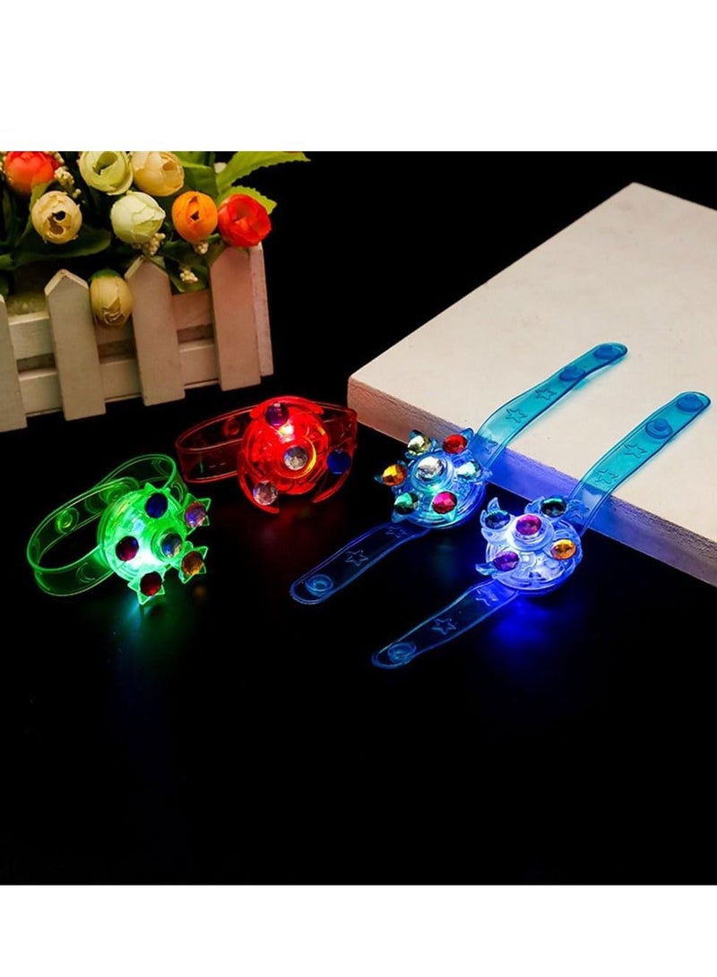 كول بيبي بارد 25 حزمة الصمام الخفيفة فوق الصورة سبينر سوار حزب 4-88-12 سنة الأطفال المفضلة ، noctilucent الطرف اللوازم ، هدايا الأطفال ، ألوان عشوائية - Image 5