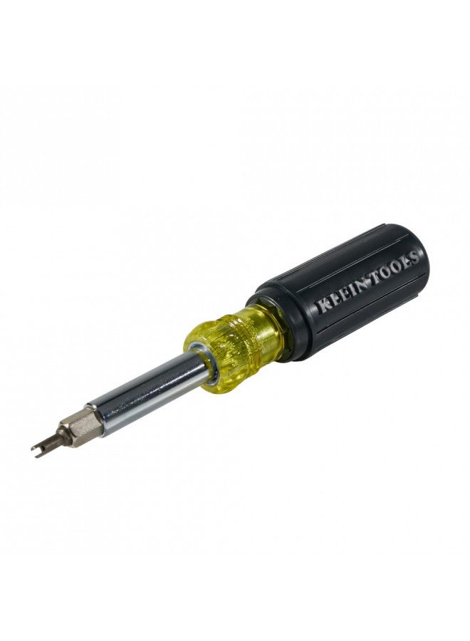 Klein Tools Klein Tools 32527 Multi-Bit Screwdriver / Nut Driver, 11-in-1 with Phillips, Slotted, Square, and Schrader Bits and Nut Drivers  - Image 4