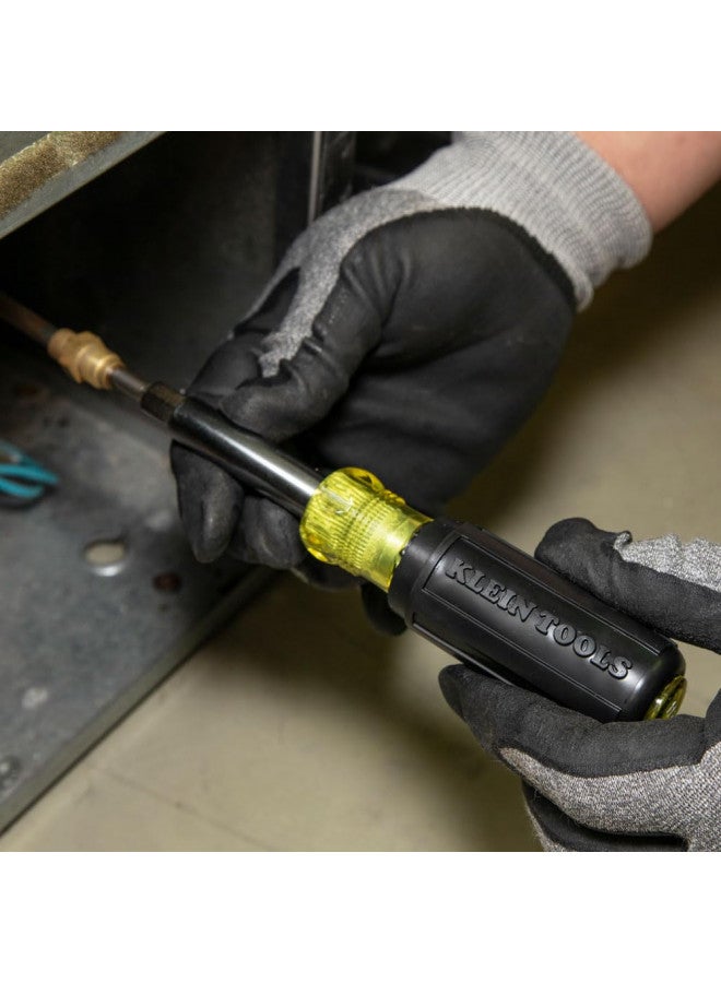 Klein Tools Klein Tools 32527 Multi-Bit Screwdriver / Nut Driver, 11-in-1 with Phillips, Slotted, Square, and Schrader Bits and Nut Drivers  - Image 3