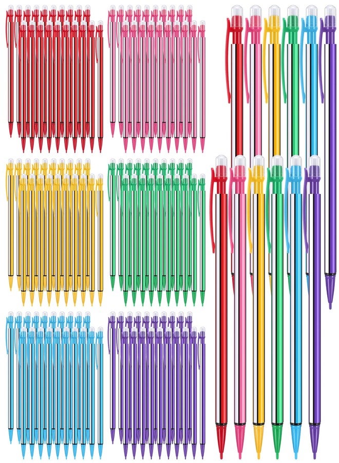 Watersay 100 Pieces Mechanical Pencils 0.7 mm with Eraser Bulk Pastel Art Pencils for Kid Back to School Supplies Student Artist Writing Drawing Sketching - Image 1