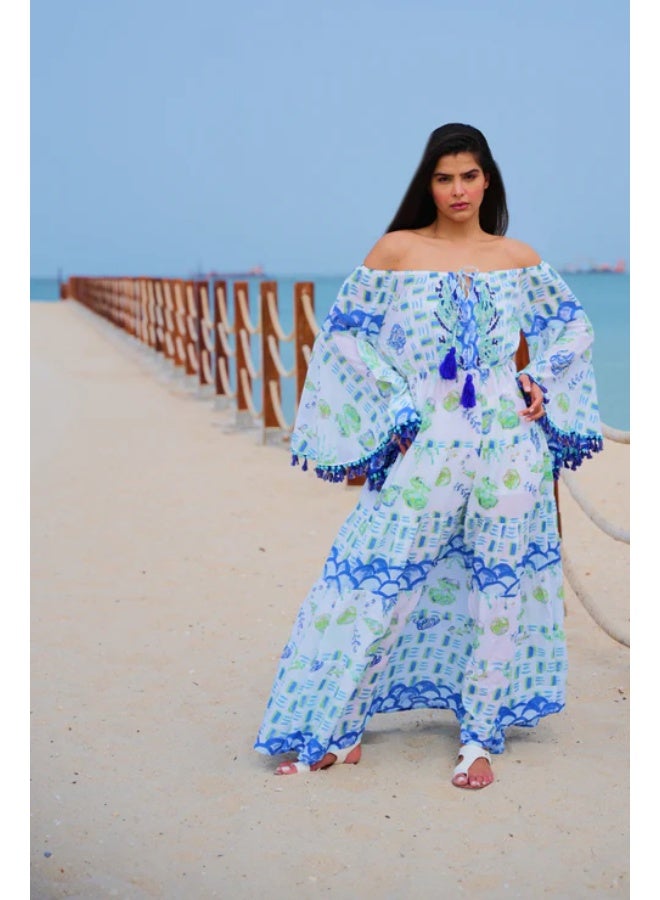 SJON Santorini Spice Tiered Dress - Image 2
