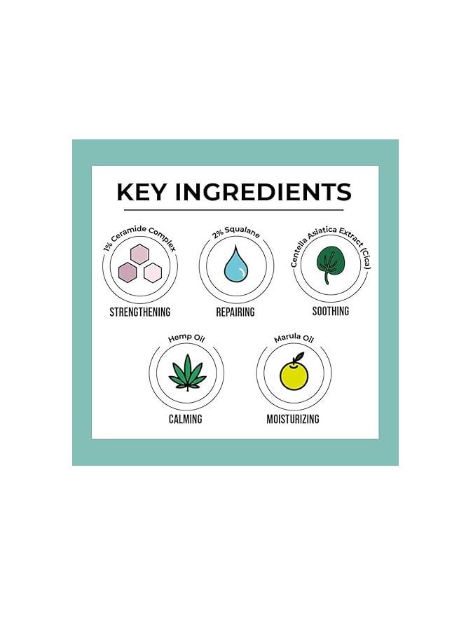 Dr. Sheth's Cica & Ceramide Overnight Repair Serum For Glowing Skin | Repairs Skin With 2% Squalane, Marula Oil, 1% Ceramide Complex & Centella Extract Face Serum For All Skin Types -30ml - Image 3