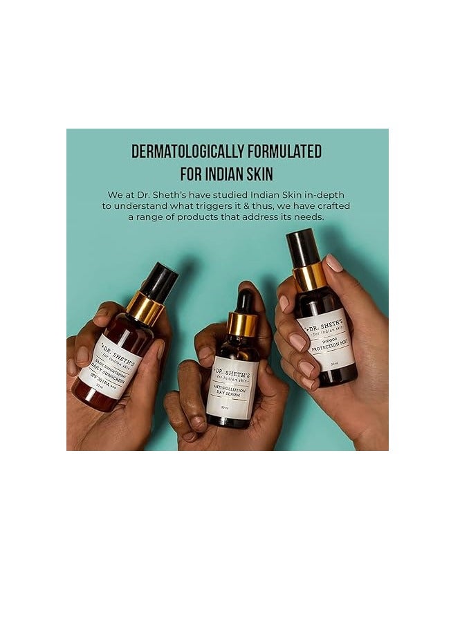 Dr. Sheth's Cica & Ceramide Overnight Repair Serum For Glowing Skin | Repairs Skin With 2% Squalane, Marula Oil, 1% Ceramide Complex & Centella Extract Face Serum For All Skin Types -30ml - Image 5