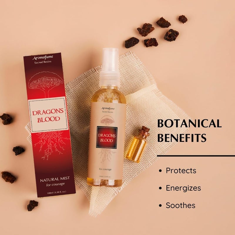 Aromafume Dragons Blood Natural Resin Mist Spray by Aromafume | 100 ml / 3.3oz | Ideal for spirituality & rituals | Made with Dragons Blood Resin from Socotra | Non-alcoholic, non-toxic & vegan - Image 3