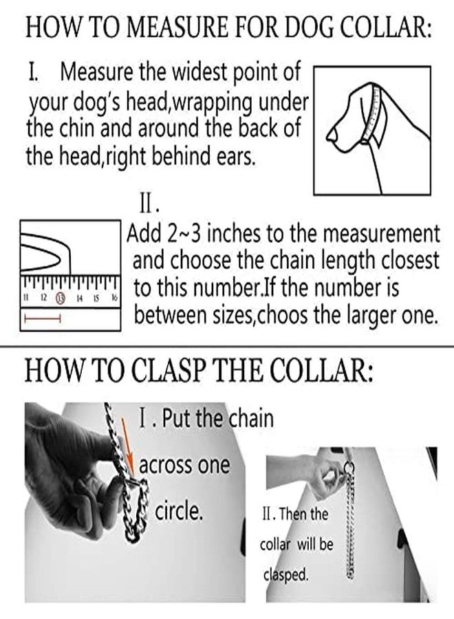 Pet Believe Heavy Duty Brass Choke Chain Training Collar for Medium Dogs - Brass Choke Chain Swivel Size 8 no. 24inch - Image 5