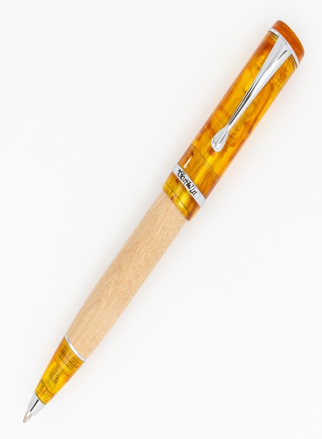 Conklin Duragraph Voyager Ballpoint Pen - Birchwood + European Resin + Free Extra Black Gel Refill - Executive Gift Pen for Professionals, Writers, Men & Women - Image 4