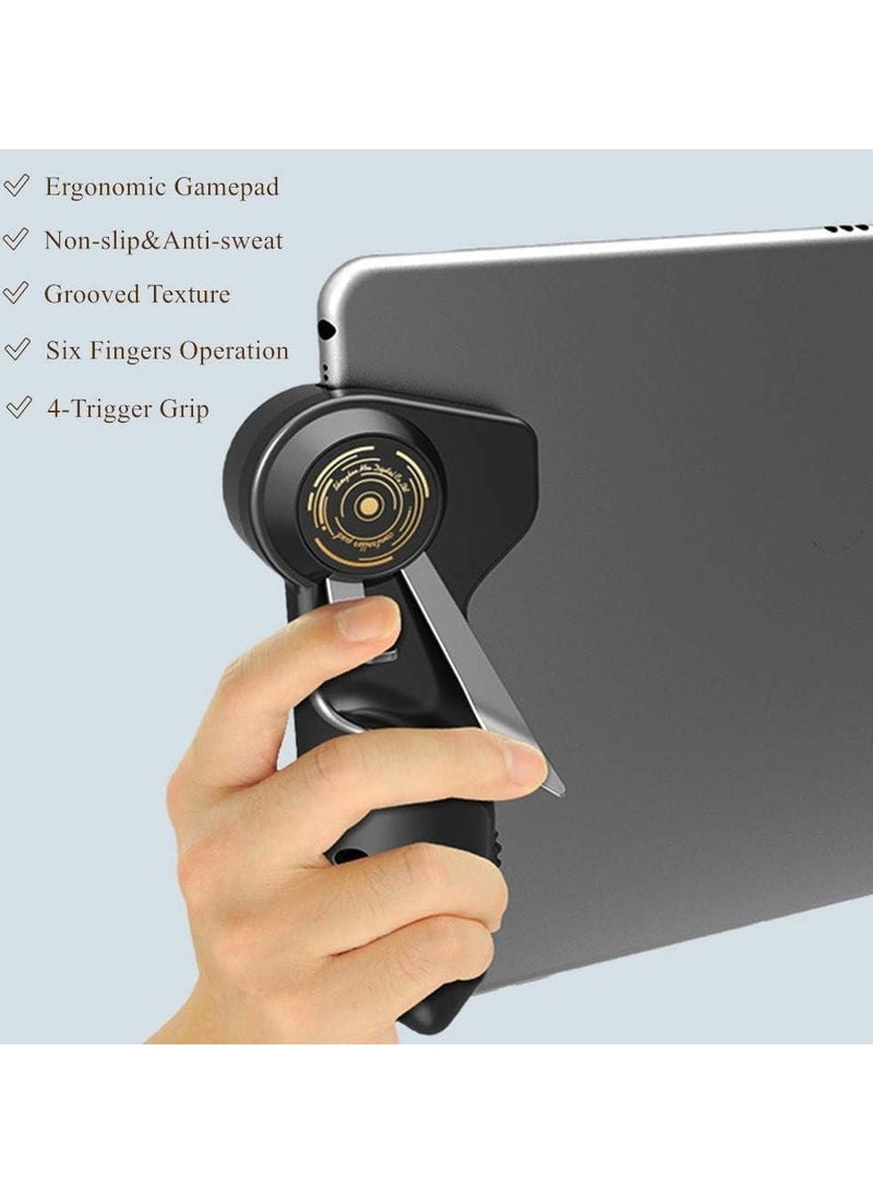 TIGER PUBG Controller for Tablet – 4 Triggers, 6 Finger Operation, Sensitive Shoot & Aim Triggers, Gamepad Grip, Compatible with 10-12.9 Inch iPad & Tablets (Thickness < 10mm), Black – Enhance Gaming Performance, Improve Reflexes, and Gain the Upper Hand  - Image 5