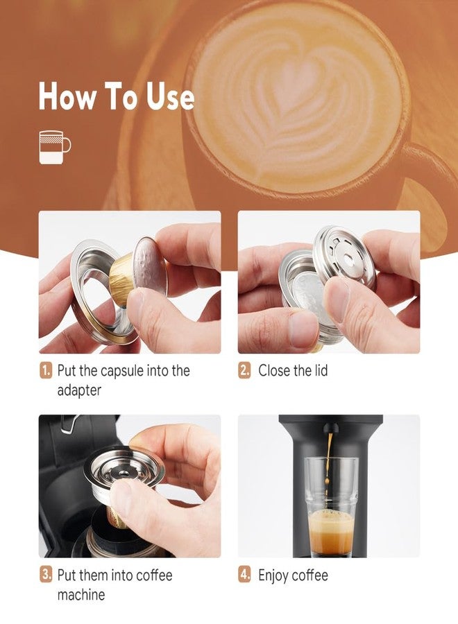 BENFUCHEN Reusable Coffee Pods Adapter Compatible with Delonghi ENV135 VertuoLine GCA1, Stainless Steel Converter Holder for VertuoNext&VertuoPOP, Brewing NEspresso OriginalLine Coffee (Brew 40ML) - Image 3
