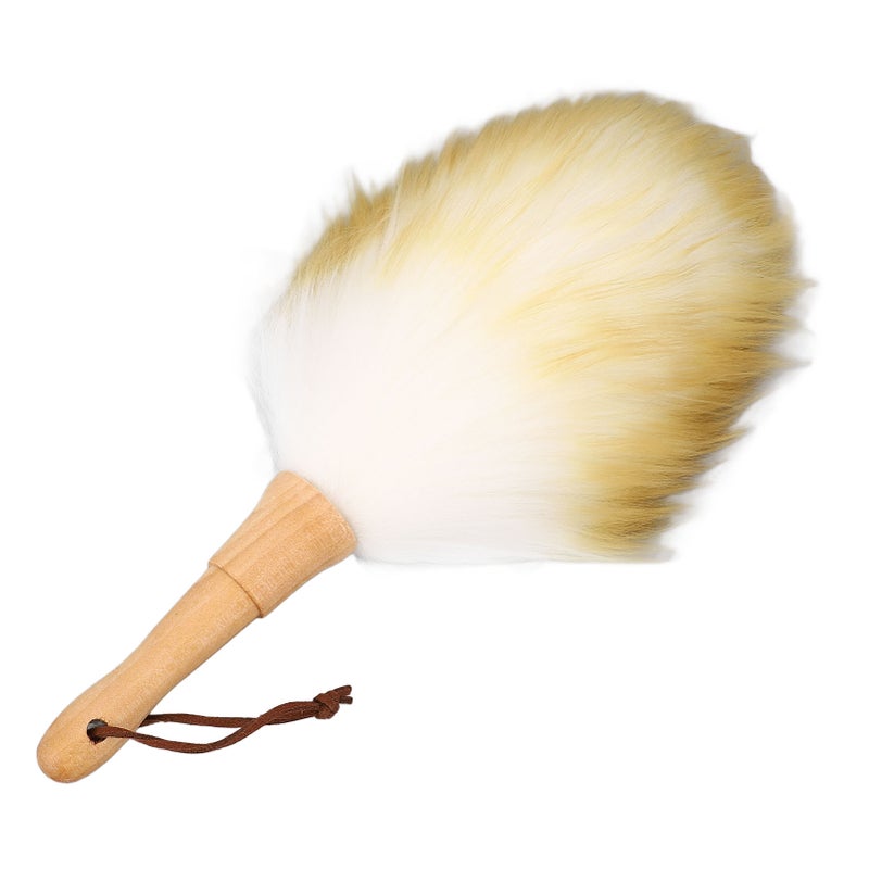 Cleaning Brush Duster Multifunctional Wooden Handle Lambswool Duster for Blinds Table Piano Long Handle - Image 2