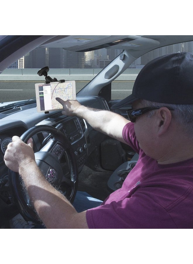 iBOLT Tabdock Bizmount Holder/Mount With Suction Cup Base For Your Windshield Dashboard Or Desk Compatible With All 7"10" Tablets: Ipad Samsung Galaxy Tab Google Nexus - Image 2
