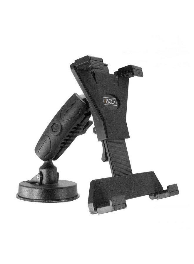 iBOLT Tabdock Bizmount Holder/Mount With Suction Cup Base For Your Windshield Dashboard Or Desk Compatible With All 7"10" Tablets: Ipad Samsung Galaxy Tab Google Nexus - Image 1
