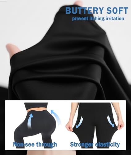 NEW YOUNG Capri Leggings with Pockets for Women High Waisted Workout Leggings Tummy Control Yoga Pants - Image 4