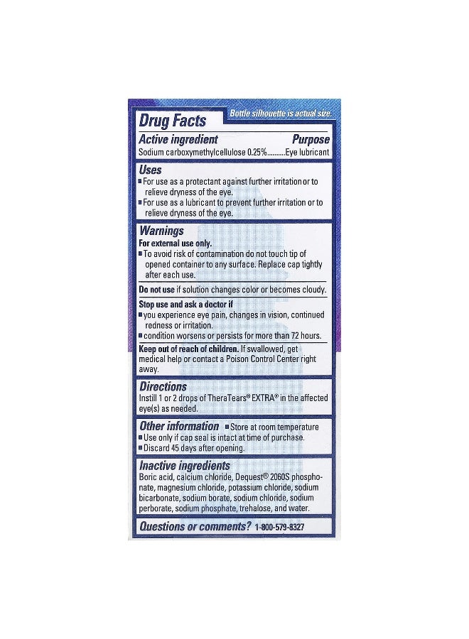 Thera Tears TheraTears, Extra® Dry Eye Therapy, Lubricant Eye Drops, 0.5 fl oz (15 ml) - Image 3