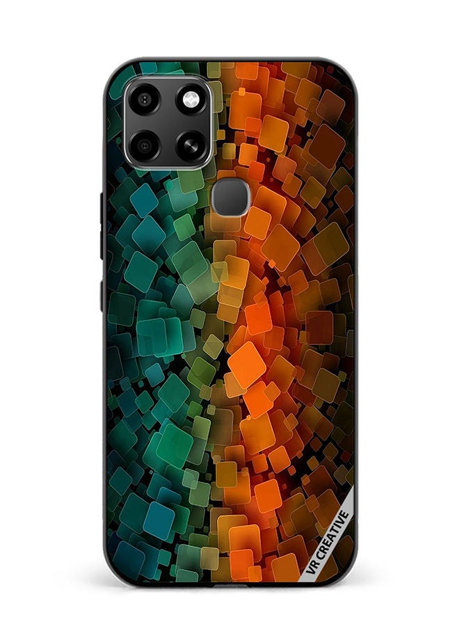 VR CREATIVE Protective Case Cover For Infinix Smart 6 Abstract Design Multicolour - Image 1