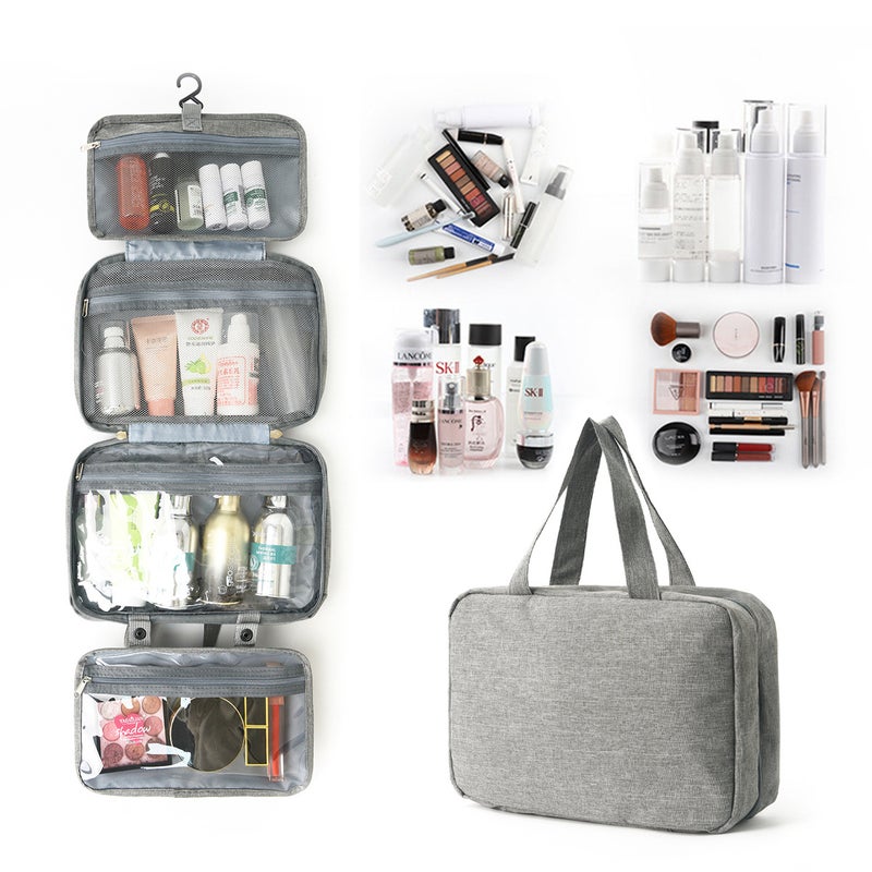 Ethnic Style Portable Wash Bag – Multi-Color Wet and Dry Separation Cosmetic Storage - Image 2