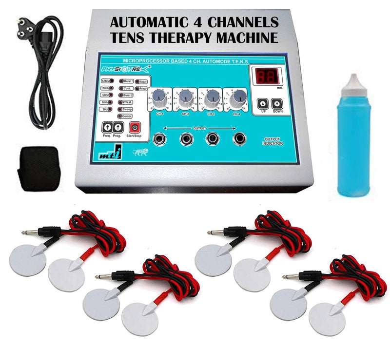 PHYSIOTREX® Physiotherapy Equipments Advanced TENS 4 Channels Automatic Machine for Physiotherapy with 1 Year Warranty - Image 1