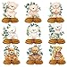 Kajaia 9 Pieces Bear Baby Shower Honeycomb Centerpieces Paper Bear Table Decorations Baby Shower Decorations Table Toppers for Birthday Party Favors Supplies 9 Styles - Image 3