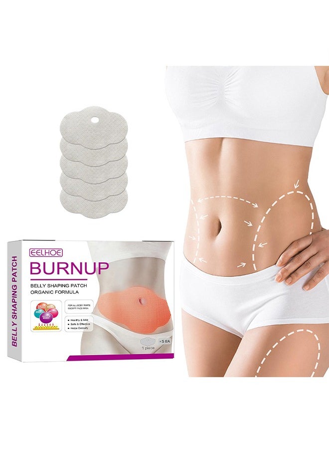 EELHOE Burnup ​Belly Shaping Patch-Shaping and Slimming Abdominal Lifting Patch, Belly Shaping Patch Organic 5 Pcs  - Image 1