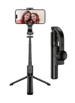 Gimbal Stabilizer Stand Selfie Stick – 3-Axis Motorized Stabilizer for Smooth Videos and Photos, Adjustable Extendable Selfie Stick for Smartphones, Action Cameras, and More – Perfect for Vlogging, Travel & Content Creation