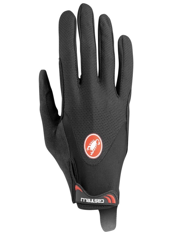 CASTELLI Men’s Arenberg Gel Long Finger Glove, Cycling Gloves with Gel Padding, Silicone Grip, and Breathable Micromesh Back - Black - X-Large - Image 1