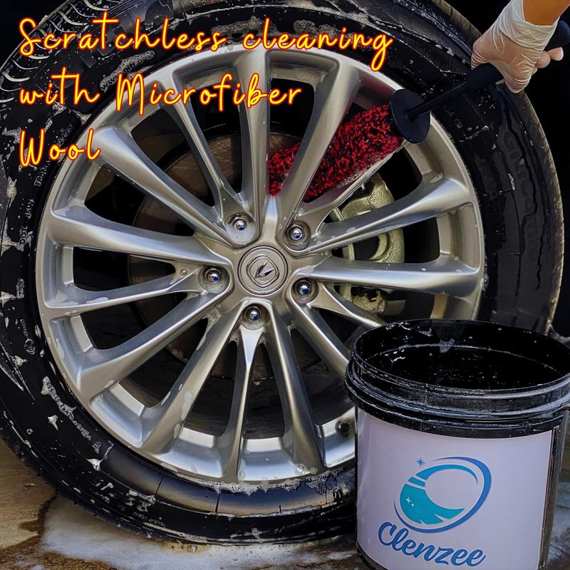 Clenzee Wheel Brush - Rim Cleaner Brush for Effective Wheel Cleaning (1 Pack) - Image 5