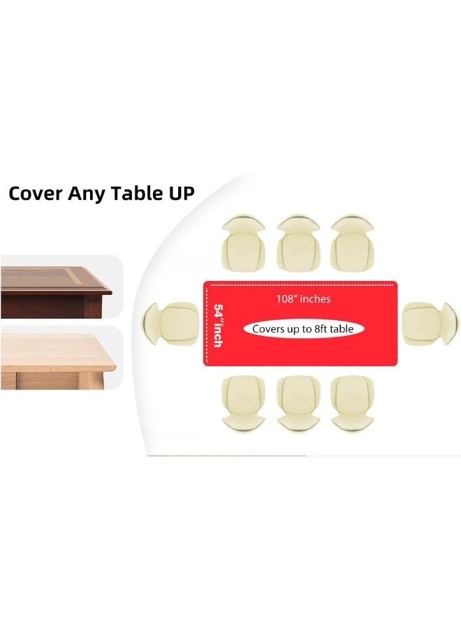 EVER SHINE Evershine (12-Pack Heavy Duty Plastic Table Covers Tablecloth (Reusable) (Rectangle 54" X 108", Red) - Image 4