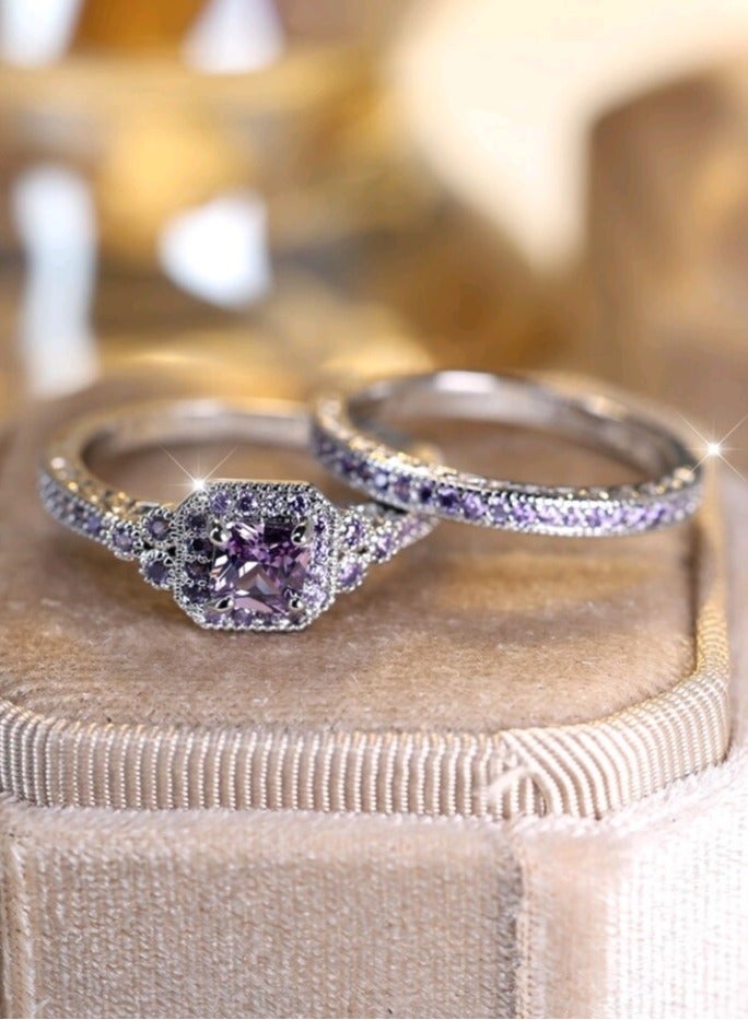 Jewelry For Life 2pcs Of Silver Plated Ring For Women Size 7 - Image 1
