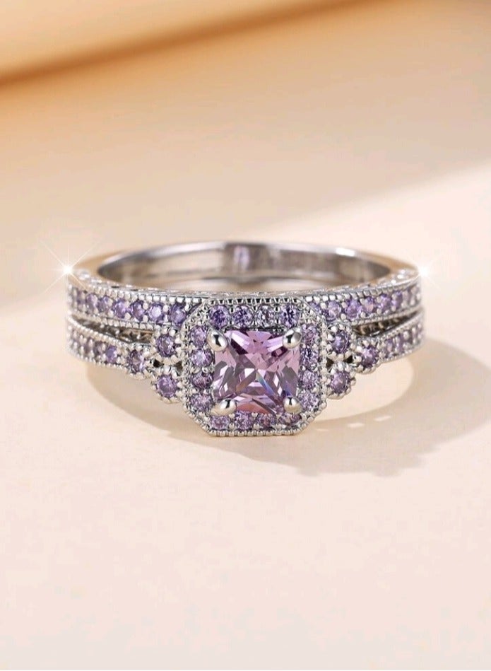 Jewelry For Life 2pcs Of Silver Plated Ring For Women Size 7 - Image 3