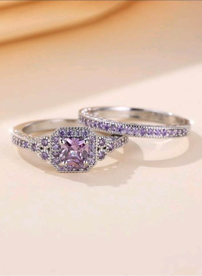 Jewelry For Life 2pcs Of Silver Plated Ring For Women Size 7 - Image 4