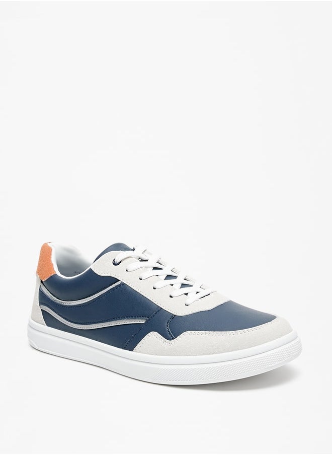 LBL by Shoexpress Men Solid Low Ankle Sneakers with Lace-Up Closure  - Image 2