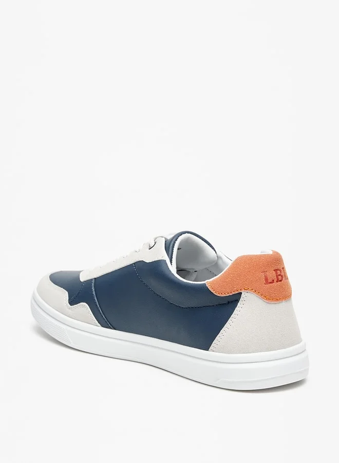 LBL by Shoexpress Men Solid Low Ankle Sneakers with Lace-Up Closure