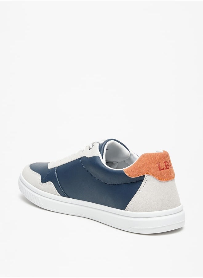 LBL by Shoexpress Men Solid Low Ankle Sneakers with Lace-Up Closure  - Image 3