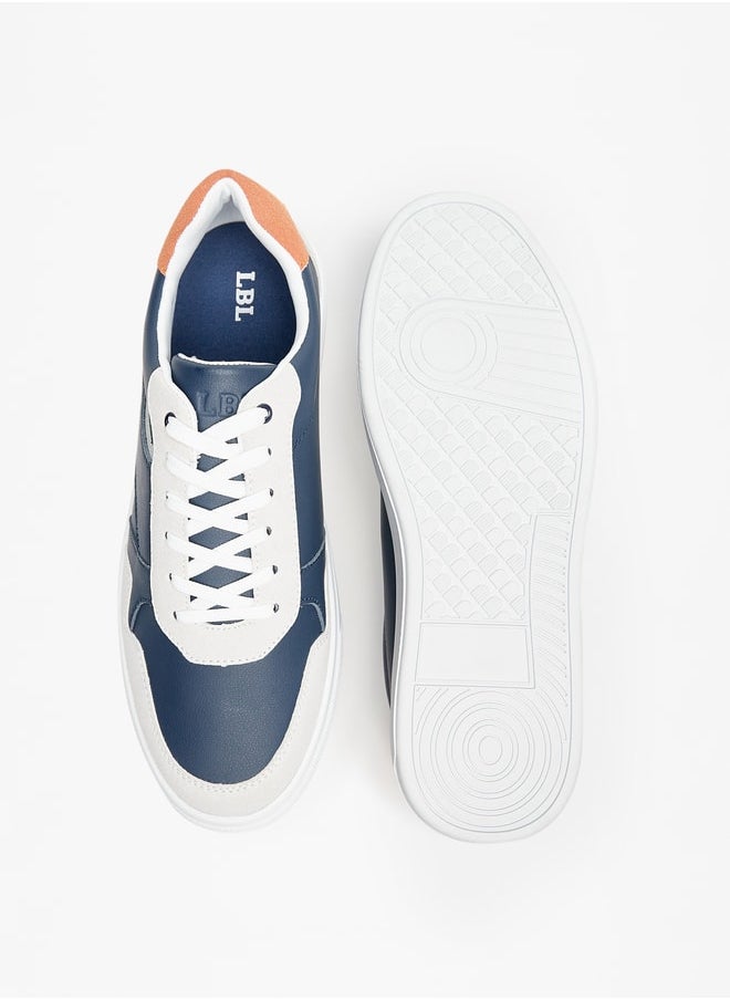LBL by Shoexpress Men Solid Low Ankle Sneakers with Lace-Up Closure  - Image 4